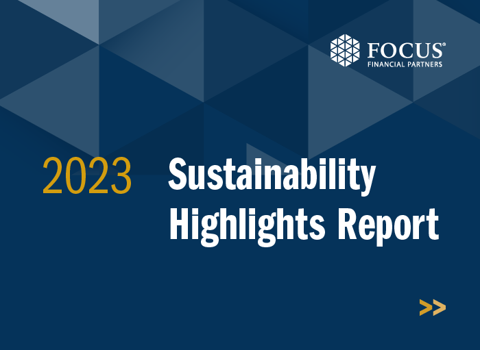 Focus Financial Partners Sustainability Highlights